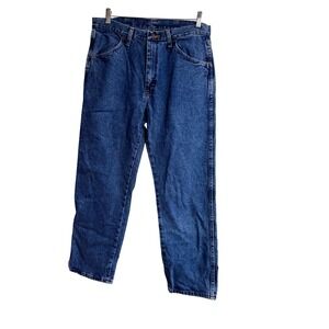 Rustler Mens Regular Fit Straight Leg‎ Jeans Blue Denim 34x29 87619SW High Rise